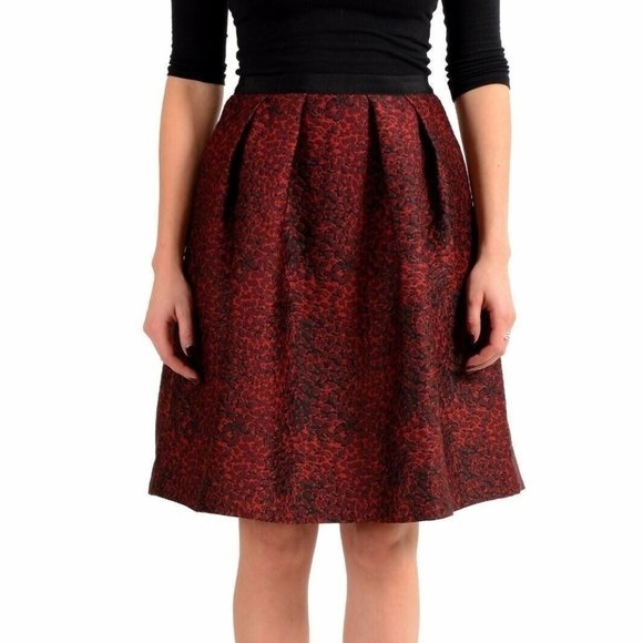 Burberry Women's Silk Multi-Color Pleated Skirt US 6 IT 40